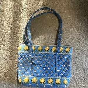 Vera Bradley Bees Tote Yellow and Blue
